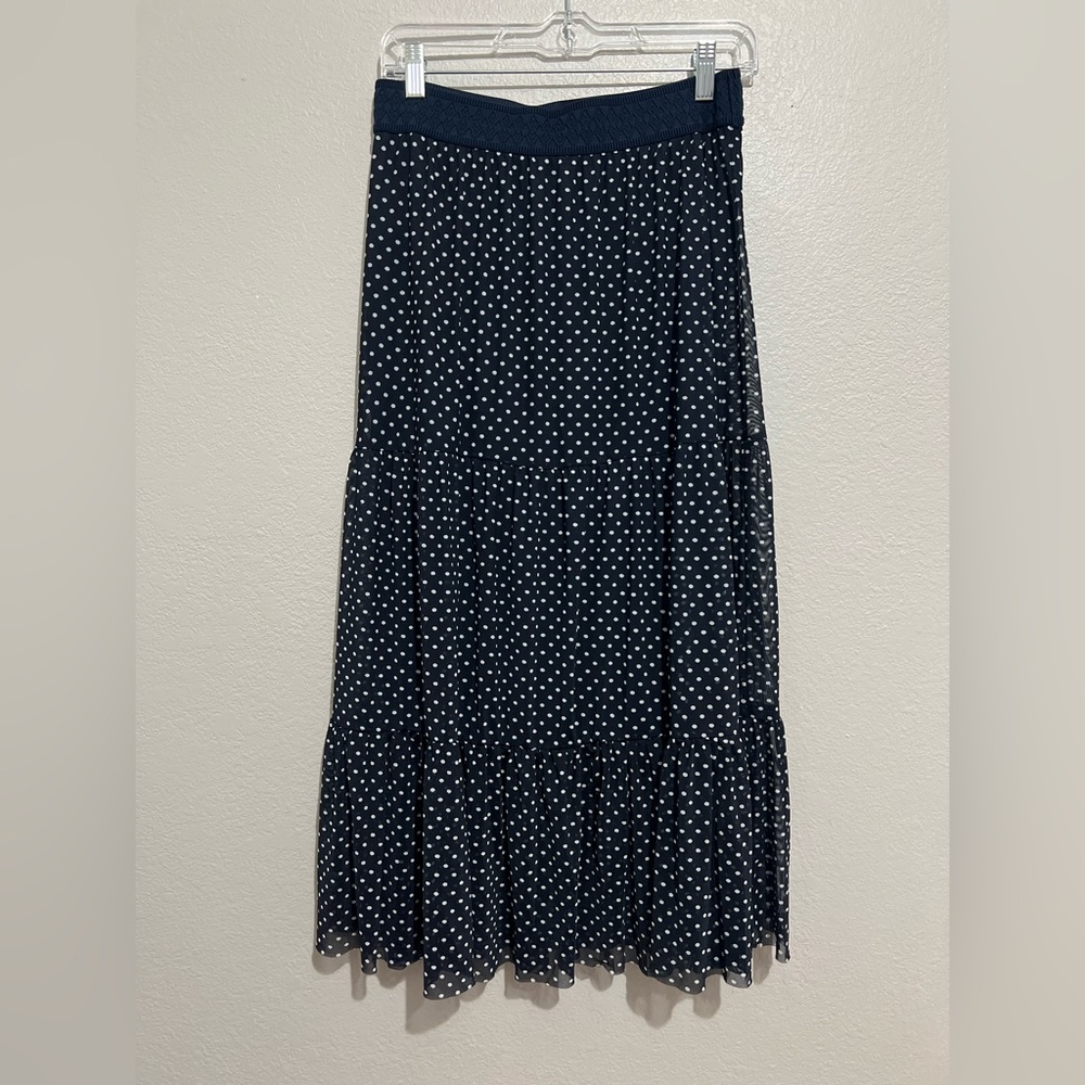 Polka Dot Midi Skirt
